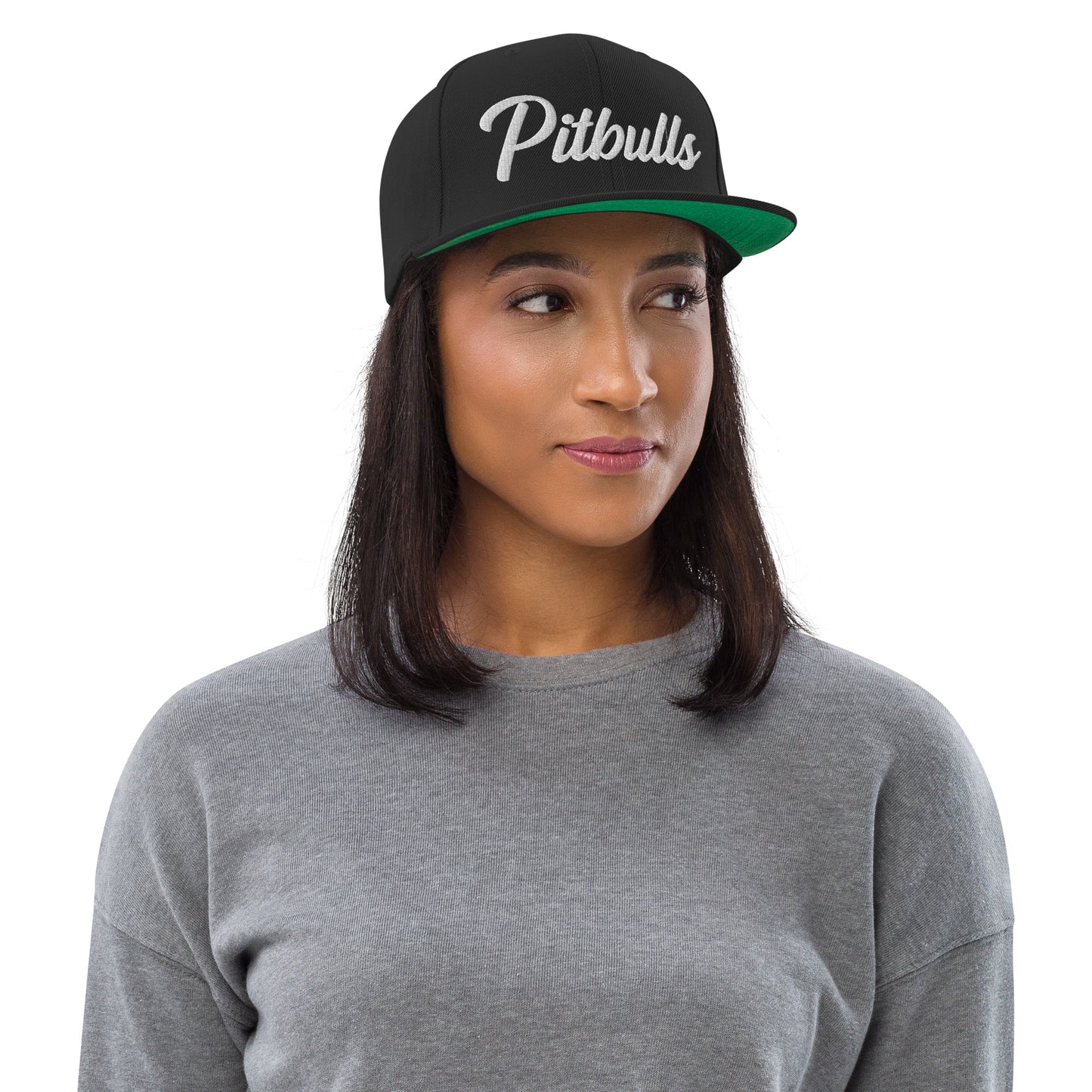 Pitbulls Retro Snapback, Embroidered Print