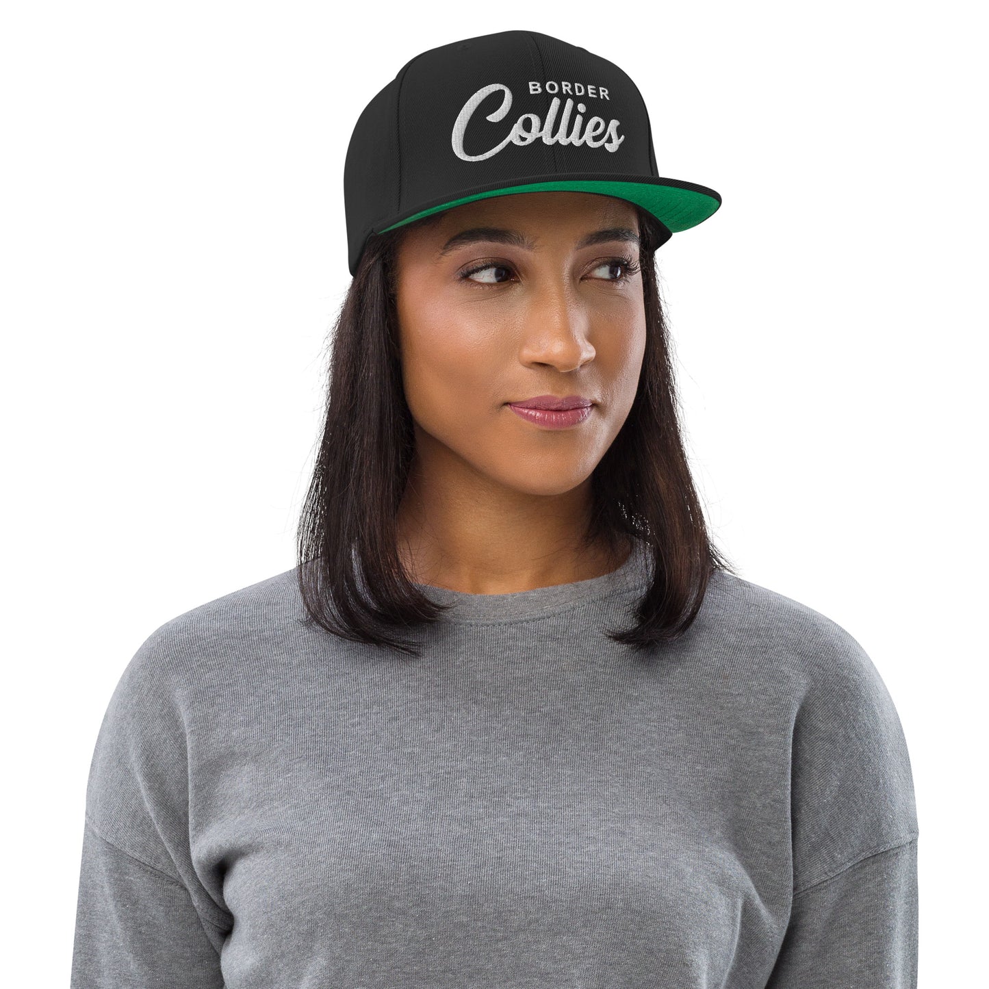 Border Collies Retro Snapback, Embroidered Print