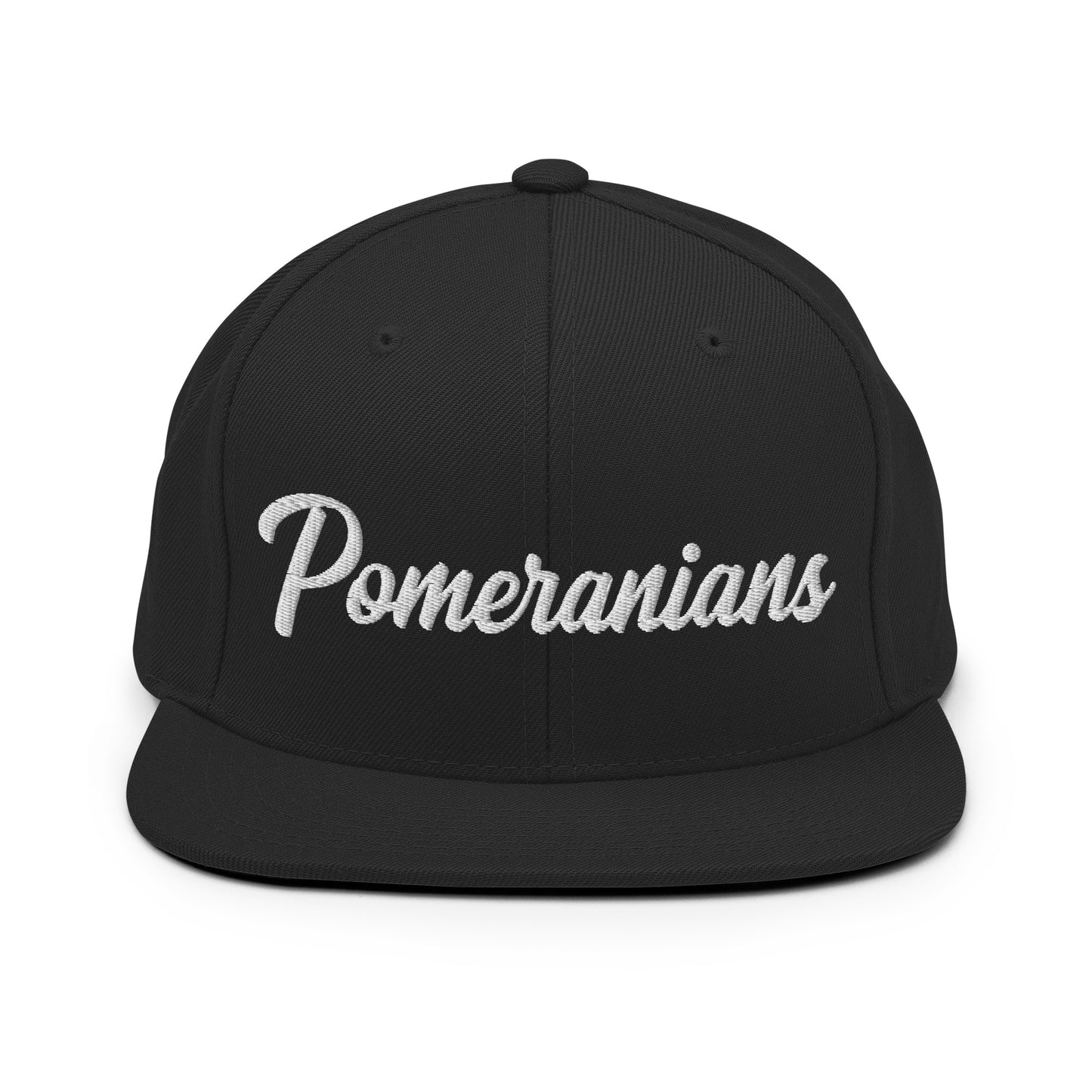 Pomeranians Retro Snapback, Embroidered Print