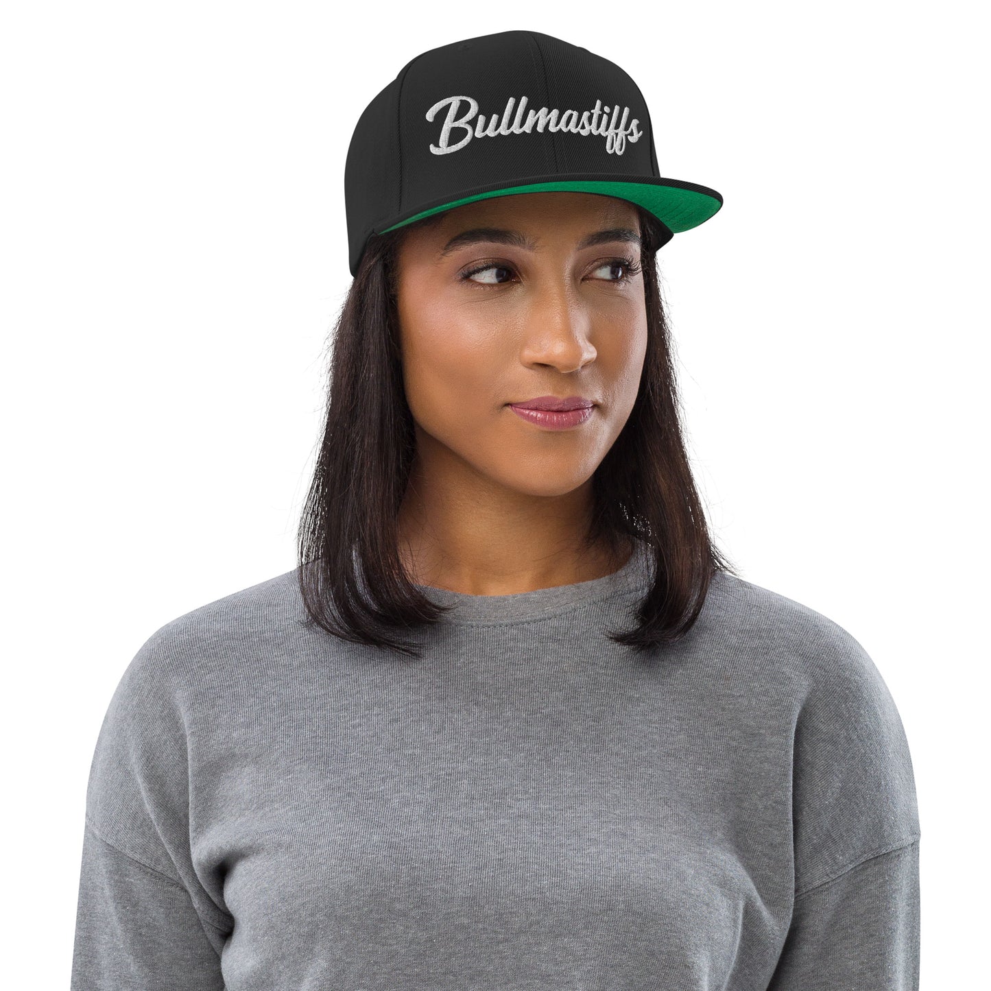 Bullmastiffs Retro Snapback, Embroidered Print