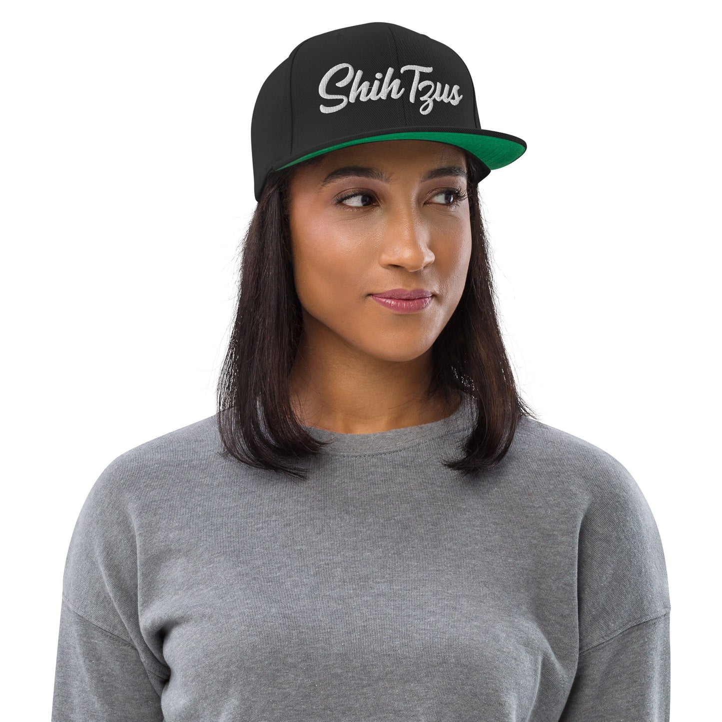 Shih Tzus Retro Snapback, Embroidered Print