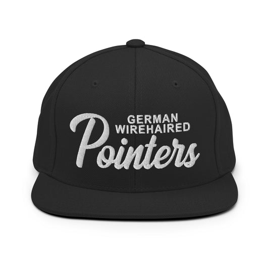 German Wirehaired Pointers Retro Snapback, Embroidered Print