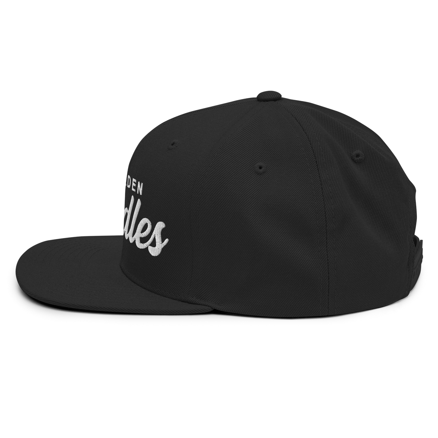 Golden Doodles Retro Snapback, White Embroidered Print