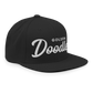 Golden Doodles Retro Snapback, White Embroidered Print