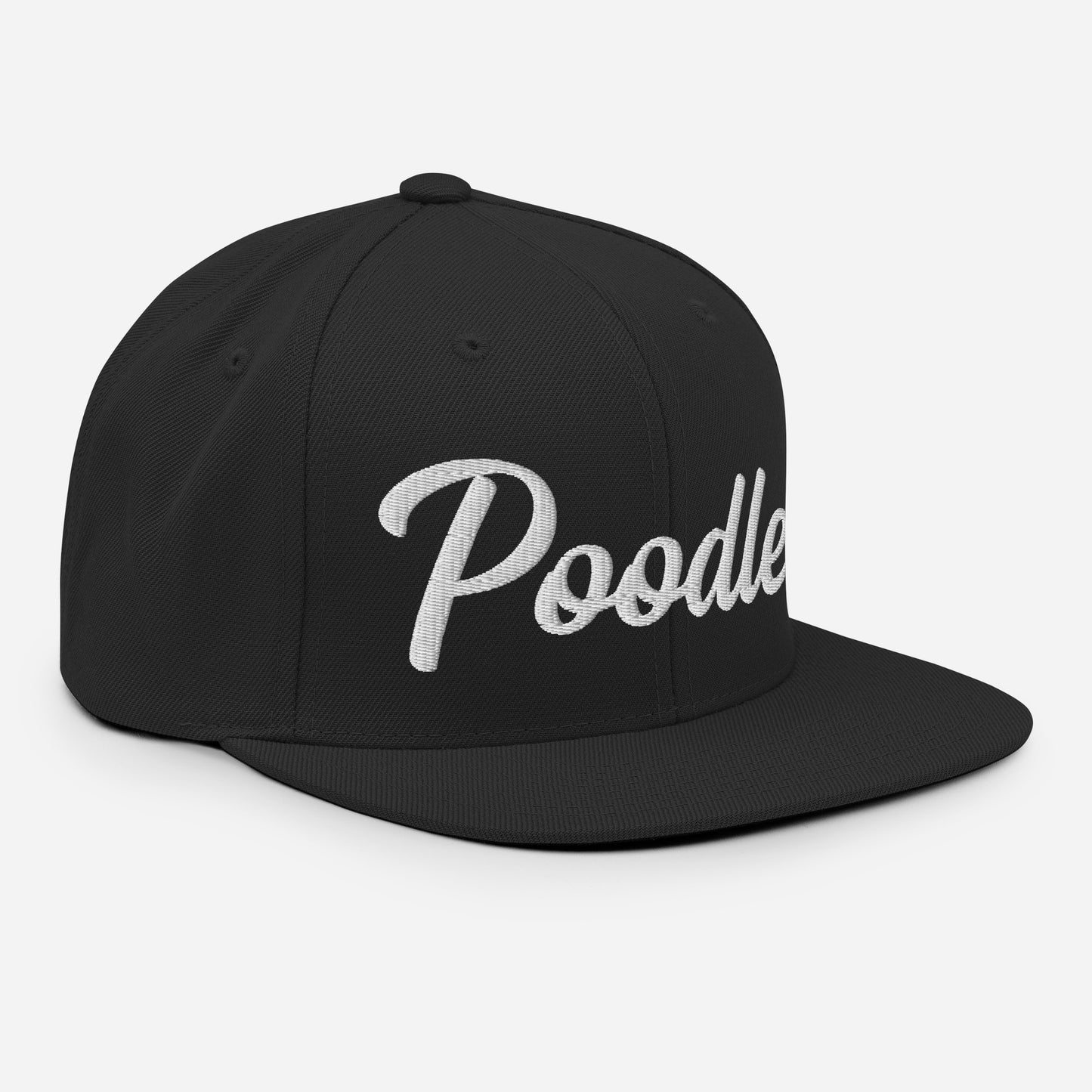 Poodles Retro Snapback, Embroidered Print