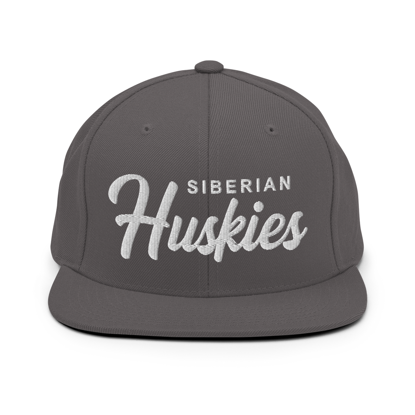 Siberian Huskies Retro Snapback, Embroidered Print