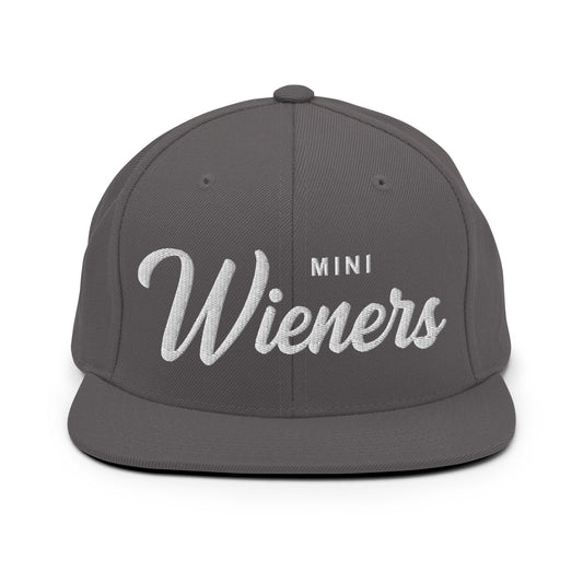 MINI Wieners (Mini Dachshund) Retro Snapback, Embroidered Print