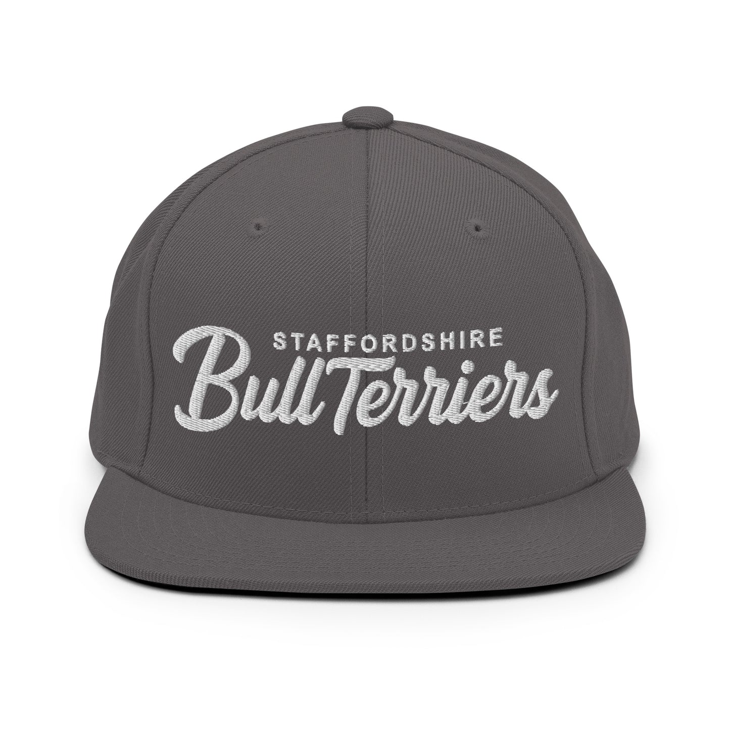 Staffordshire Bull Terriers Retro Snapback, Embroidered Print