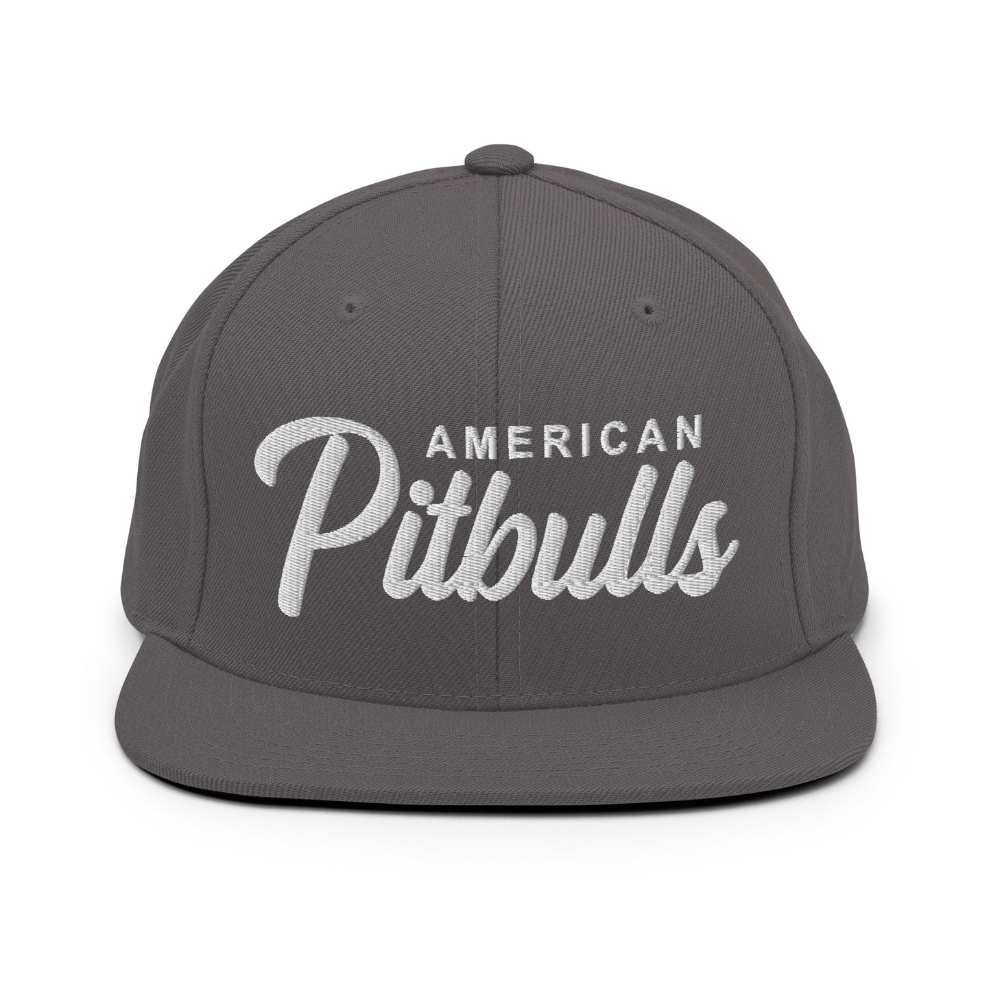 American Pitbulls Retro Snapback, Embroidered Print