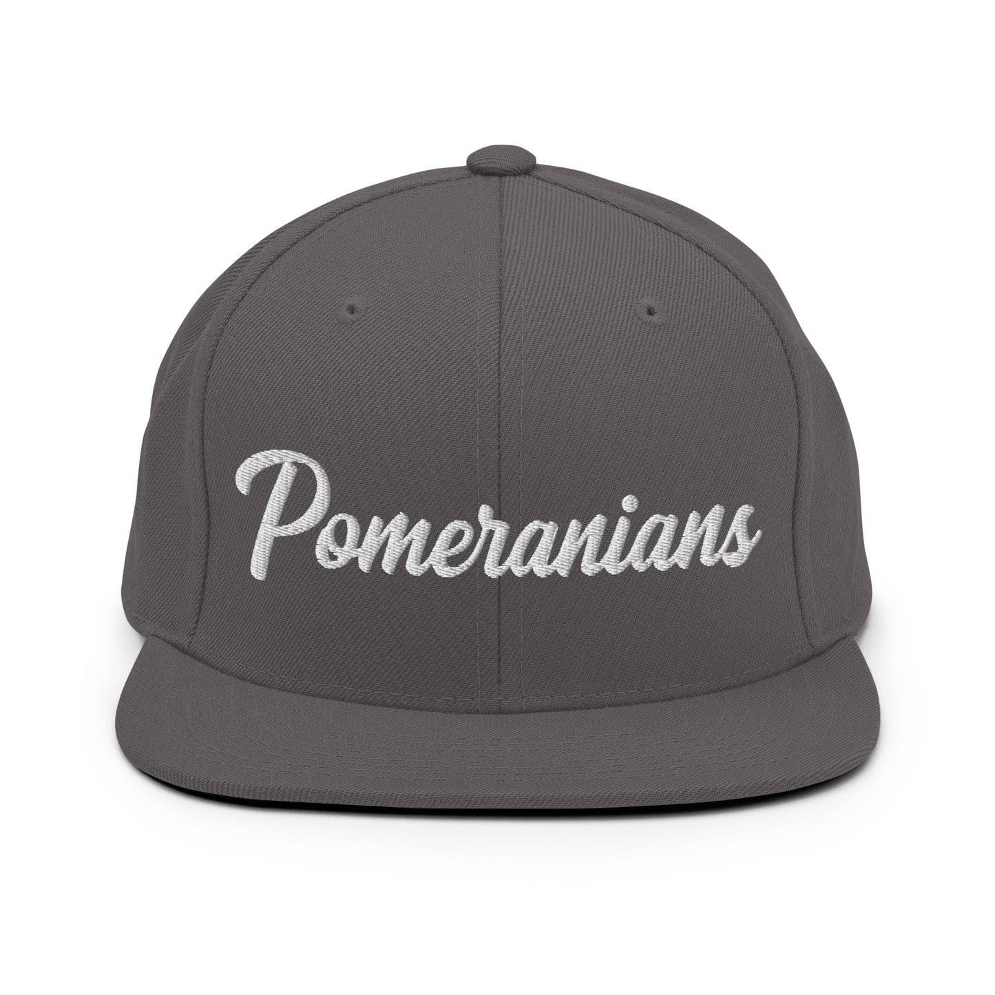 Pomeranians Retro Snapback, Embroidered Print