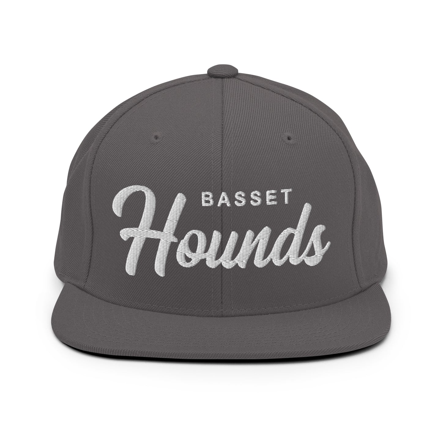 Basset Hounds Retro Snapback, Embroidered Print