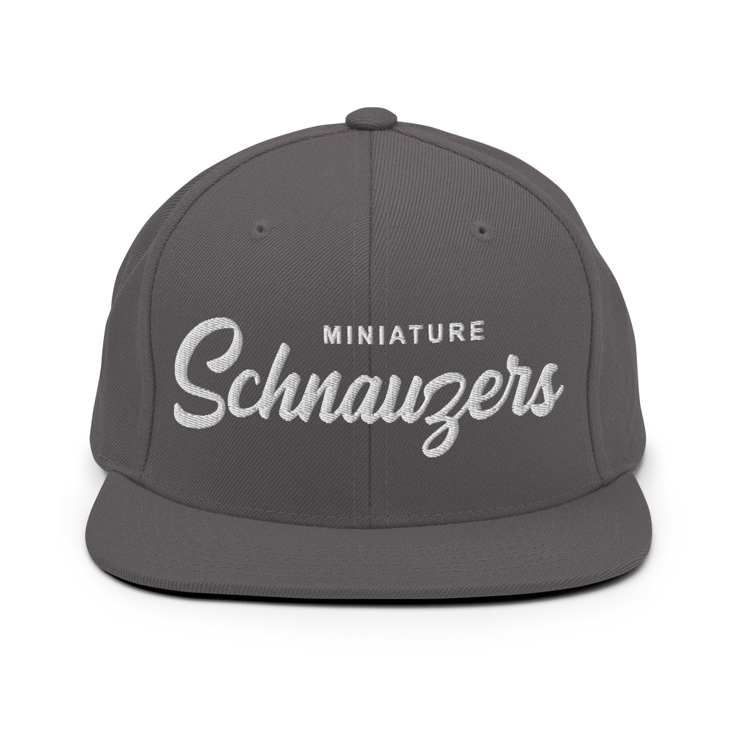 Miniature Schnauzers  Retro Snapback, Embroidered Print