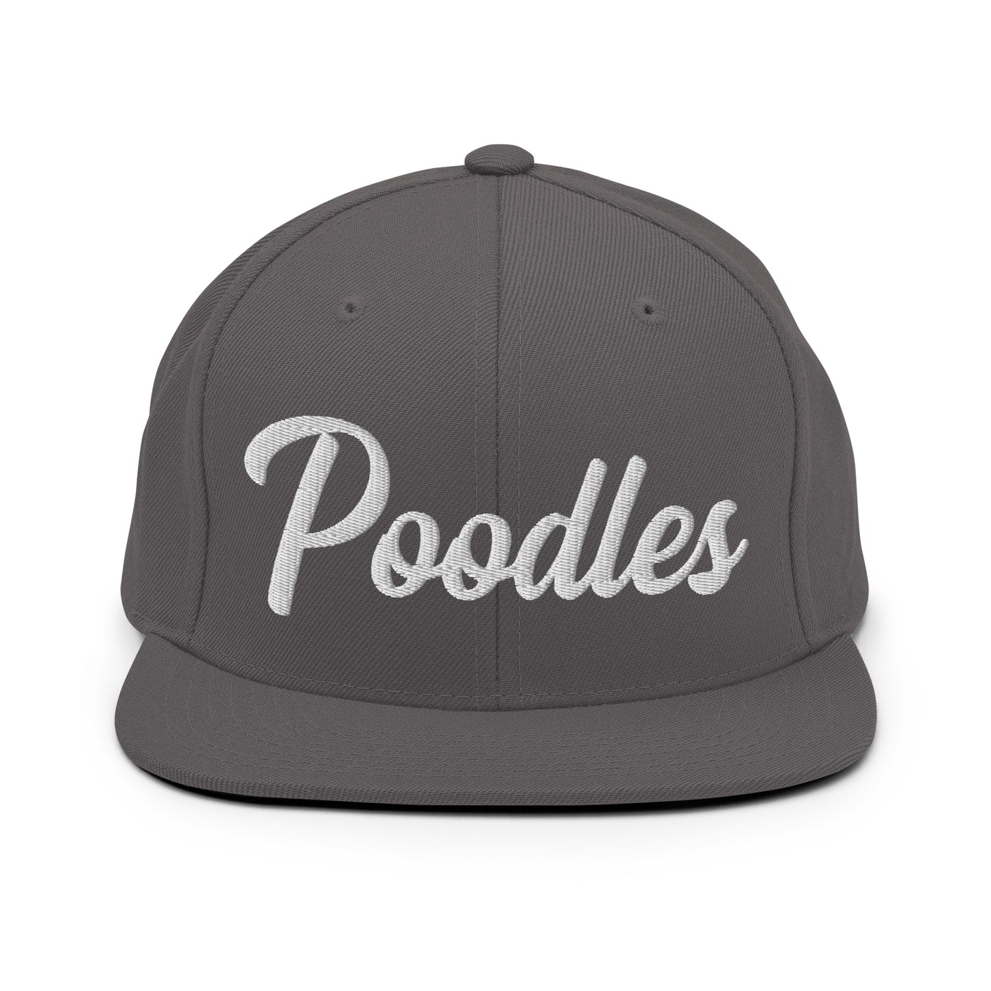 Poodles Retro Snapback, Embroidered Print