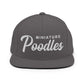 Miniature Poodles Retro Snapback, Embroidered Print