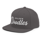 Golden Doodles Retro Snapback, White Embroidered Print