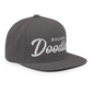 Golden Doodles Retro Snapback, White Embroidered Print