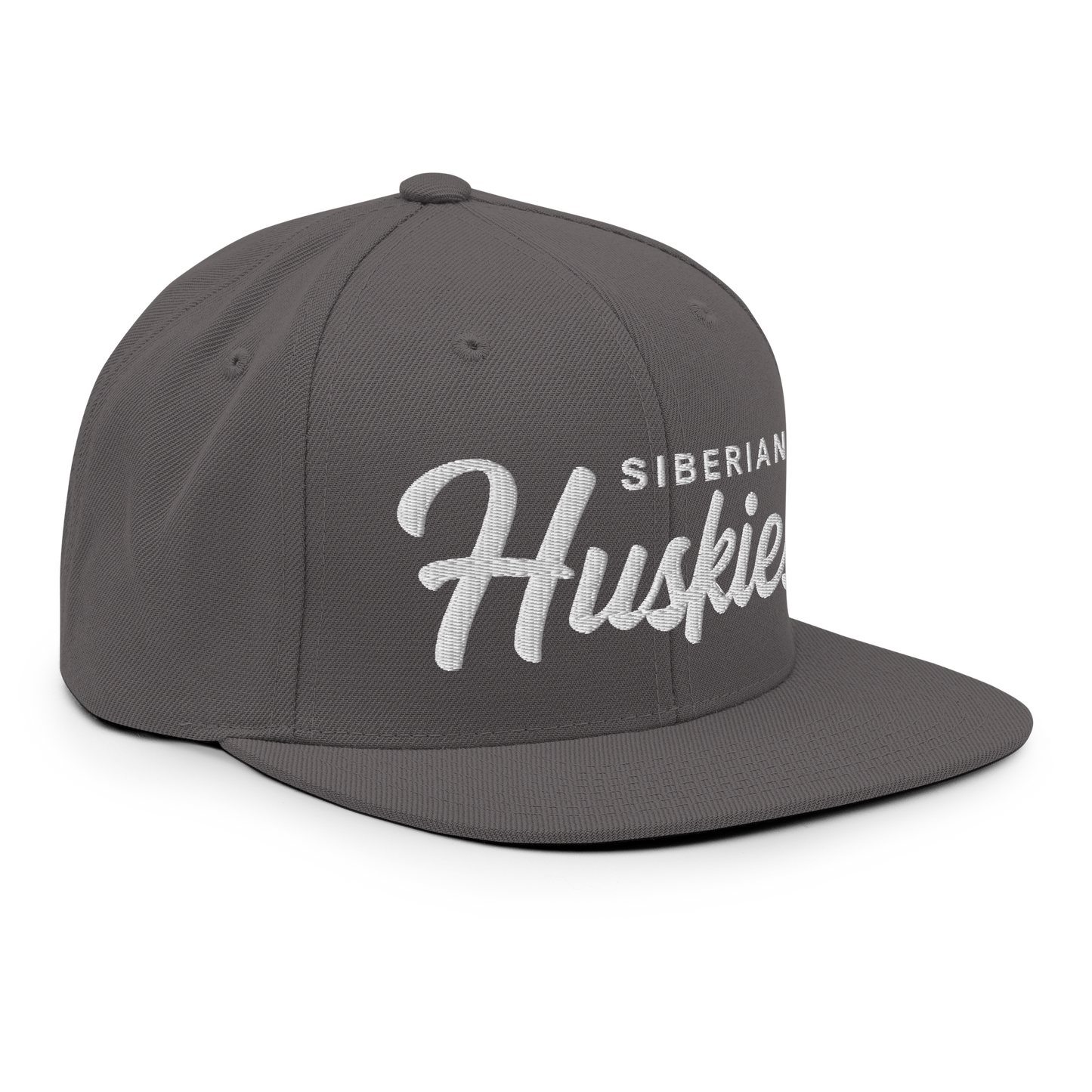 Siberian Huskies Retro Snapback, Embroidered Print