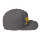 Golden Doodles Retro Snapback, Gold Embroidered Print