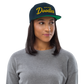 Golden Doodles Retro Snapback, Gold Embroidered Print