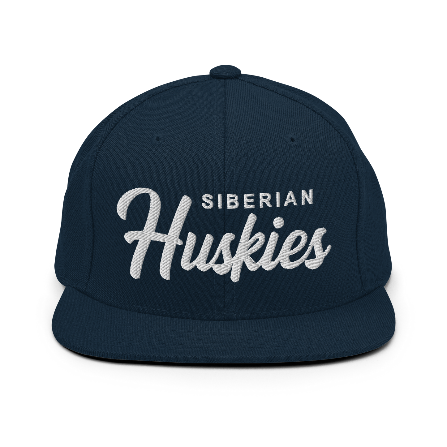 Siberian Huskies Retro Snapback, Embroidered Print