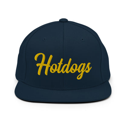 Hotdogs Retro Snapback, Embroidered Print