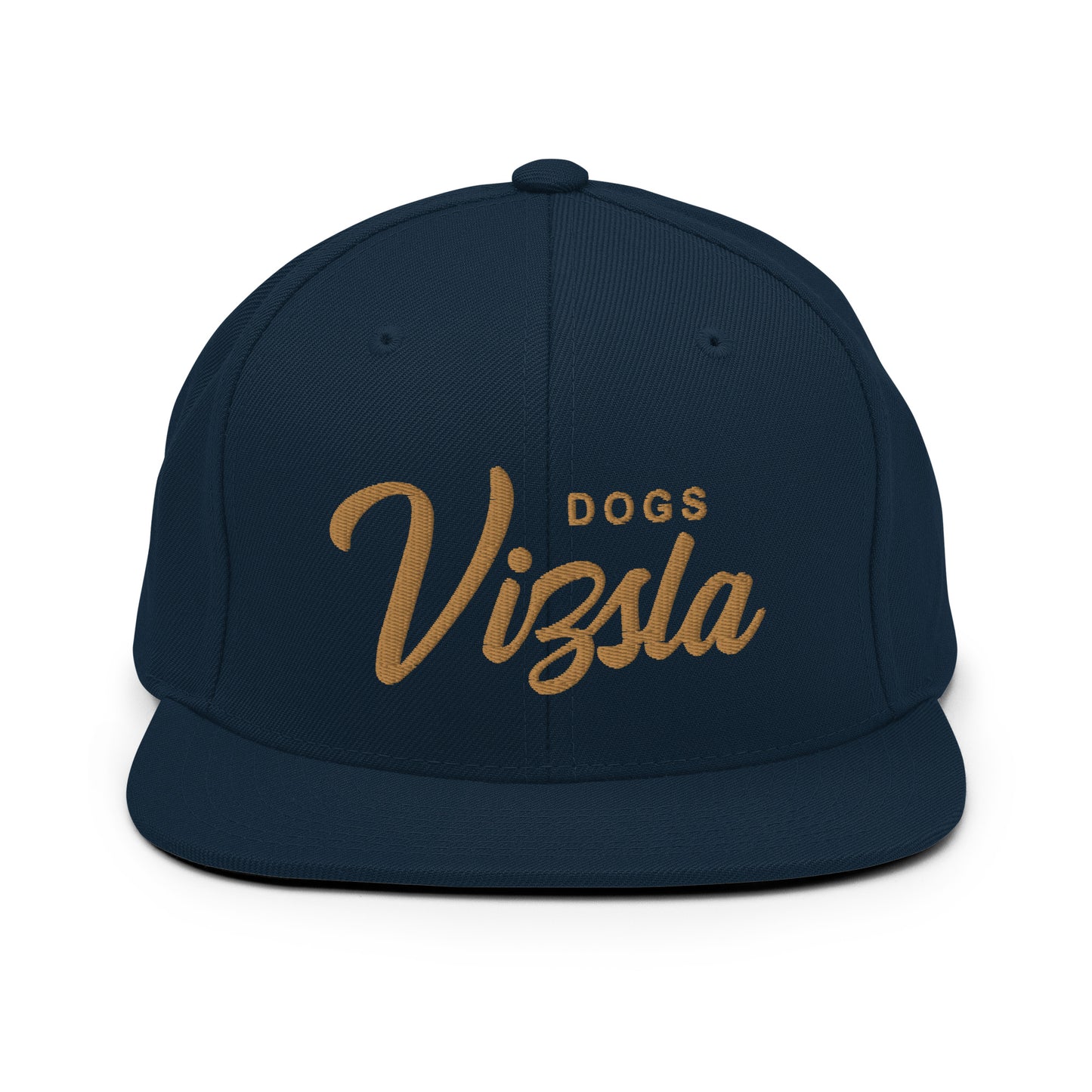 Vizsla DOGS Retro Snapback, Old Gold Embroidered Print