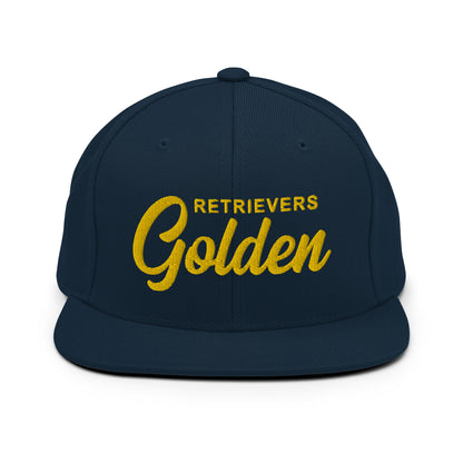 Navy Blue Golden Retrievers Hat