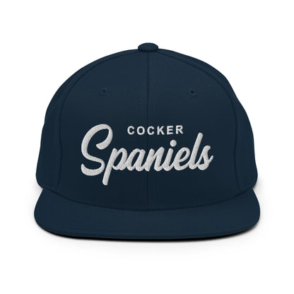 Cocker Spaniels Retro Snapback, Embroidered Print