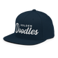 Golden Doodles Retro Snapback, White Embroidered Print