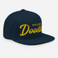 Golden Doodles Retro Snapback, Gold Embroidered Print