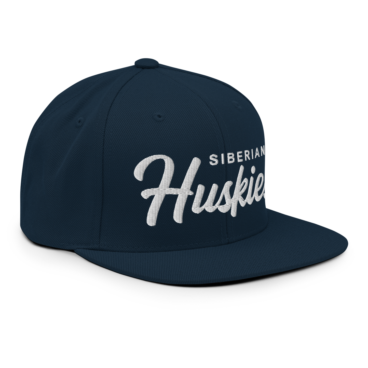 Siberian Huskies Retro Snapback, Embroidered Print