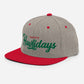 Happy Howlidays Retro Snapback, Embroidered Print