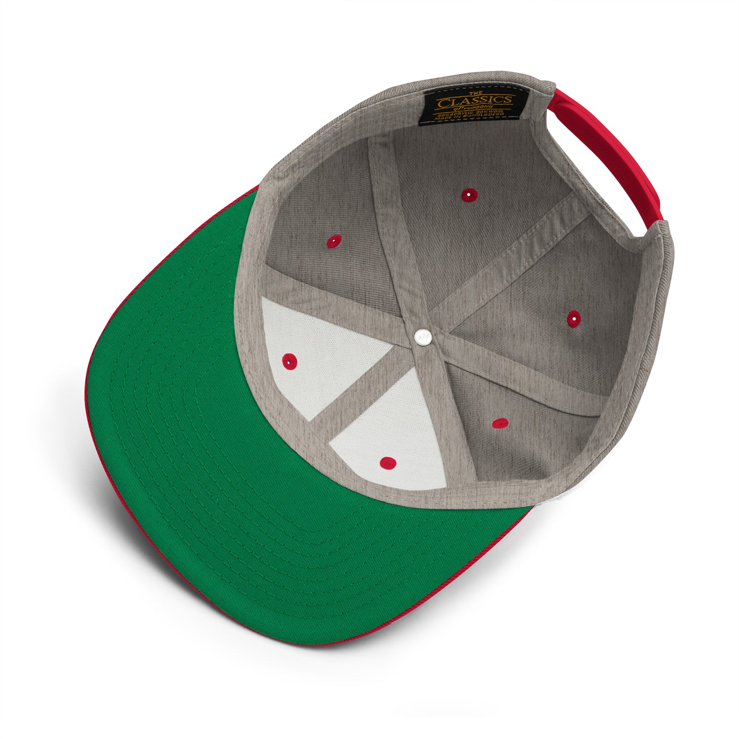 Happy Howlidays Retro Snapback, Embroidered Print