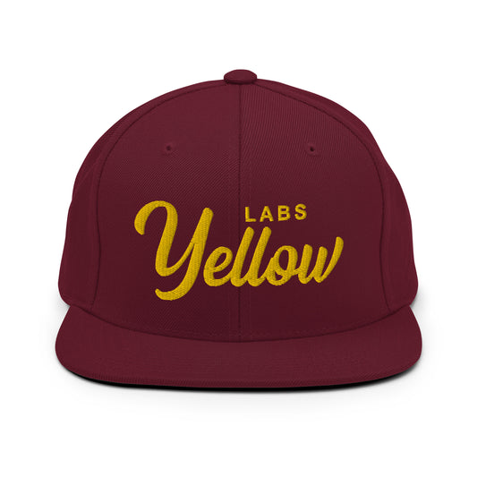 YELLOW Labs Retro Snapback, Embroidered Print