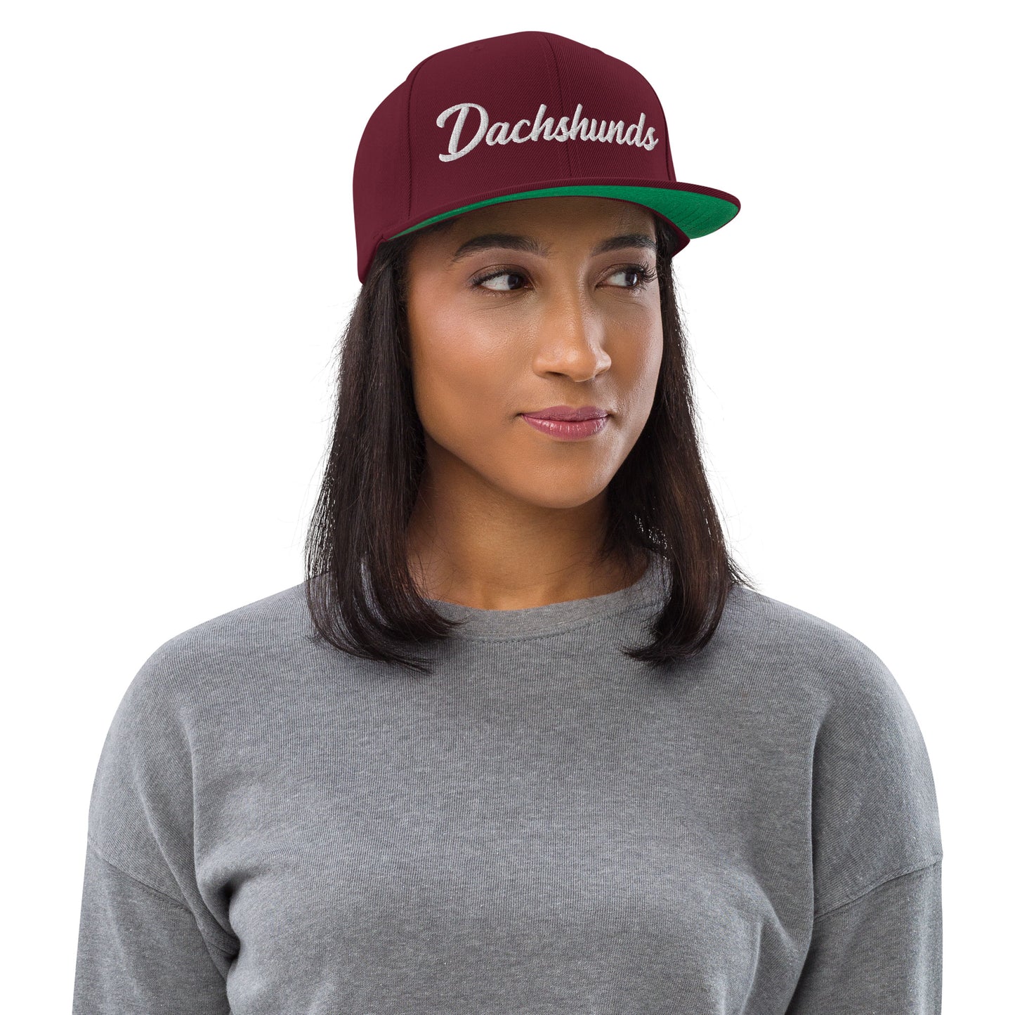 Dachshunds Retro Snapback, Embroidered Print