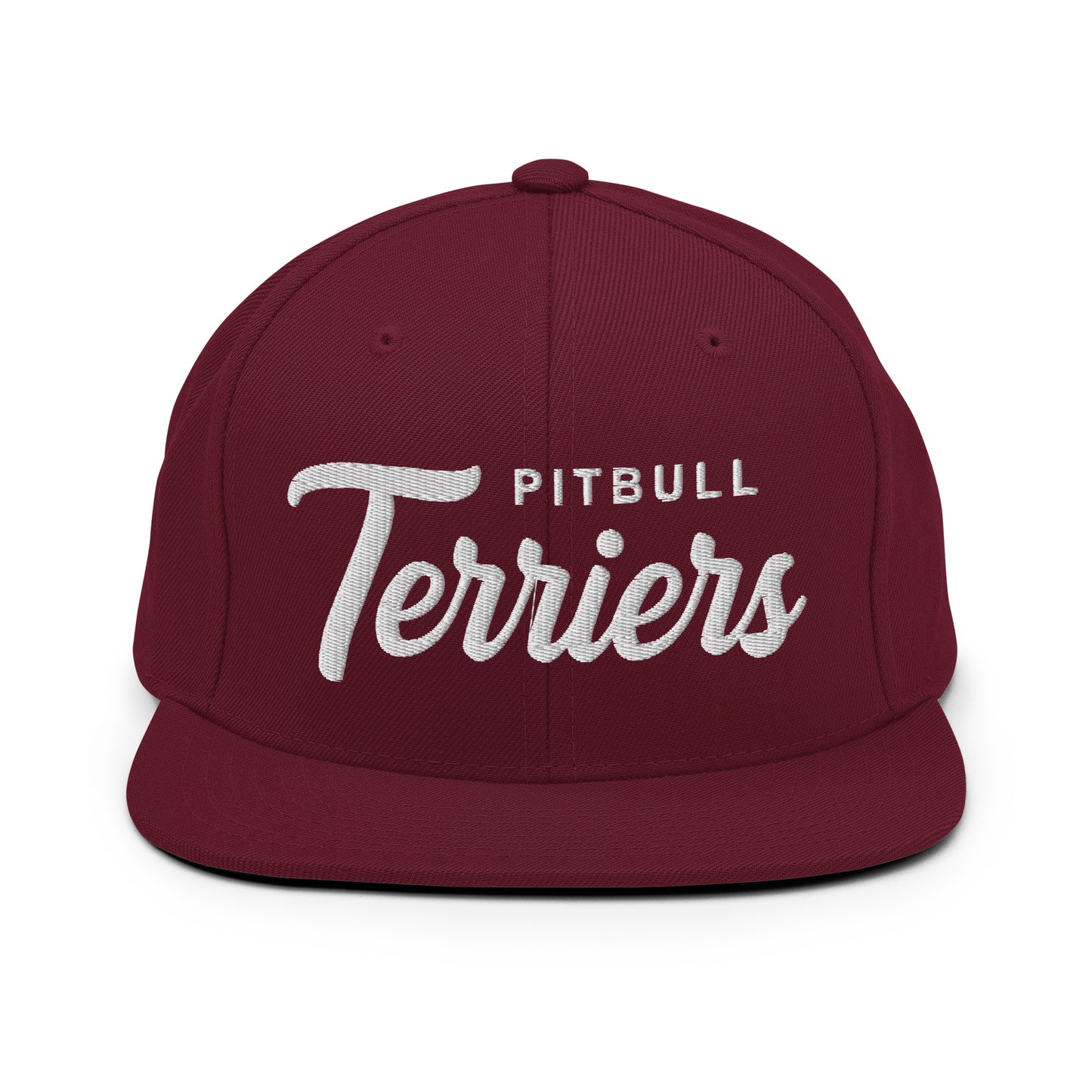 Pitbull Terriers Retro Snapback, Embroidered Print