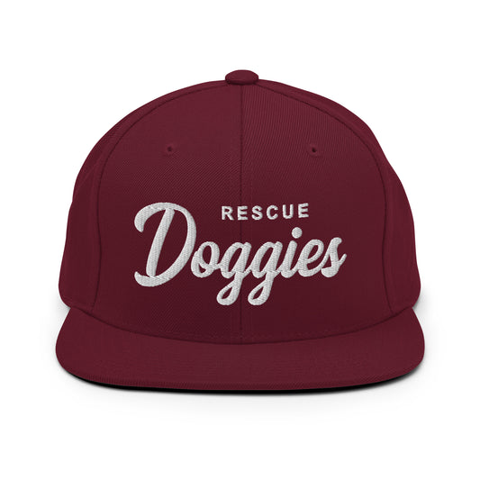 Rescue Doggies Retro Snapback, Embroidered Print