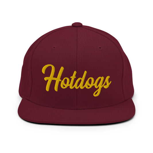 Hotdogs Retro Snapback, Embroidered Print