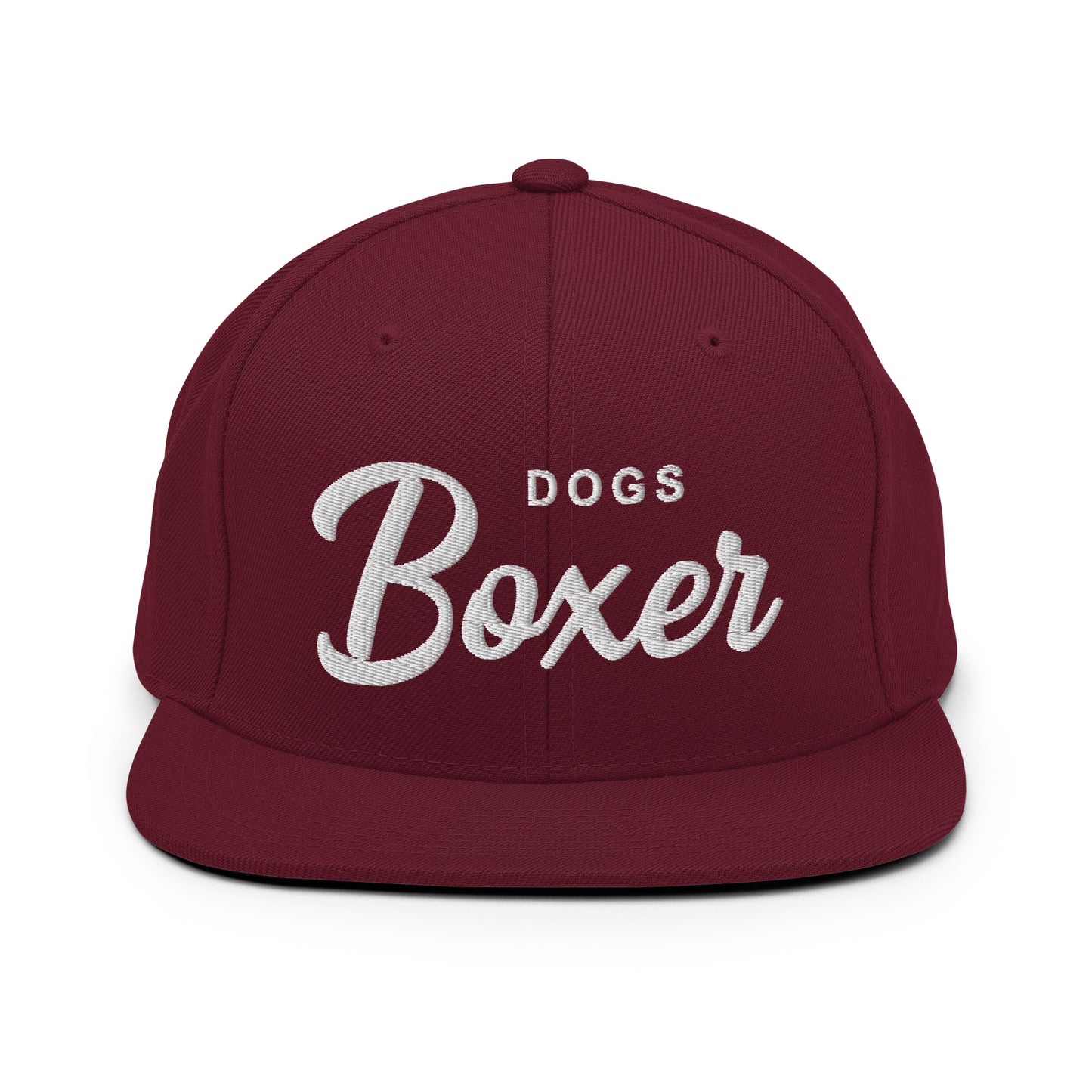 Boxer DOGS Retro Snapback, Embroidered Print