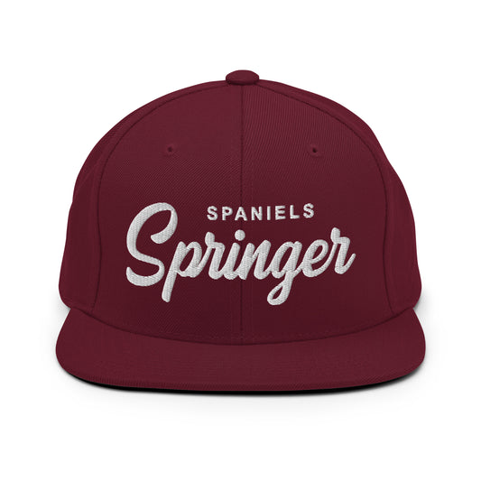 Springer SPANIELS Retro Snapback, Embroidered Print