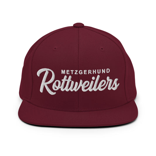 Rottweilers Metzgerhund Retro Snapback, Embroidered Print