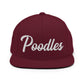 Poodles Retro Snapback, Embroidered Print