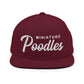 Miniature Poodles Retro Snapback, Embroidered Print