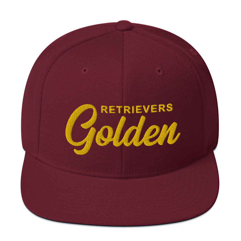 Golden RETRIEVERS Ver. 2 Retro Snapback, Embroidered Print