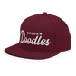 Golden Doodles Retro Snapback, White Embroidered Print