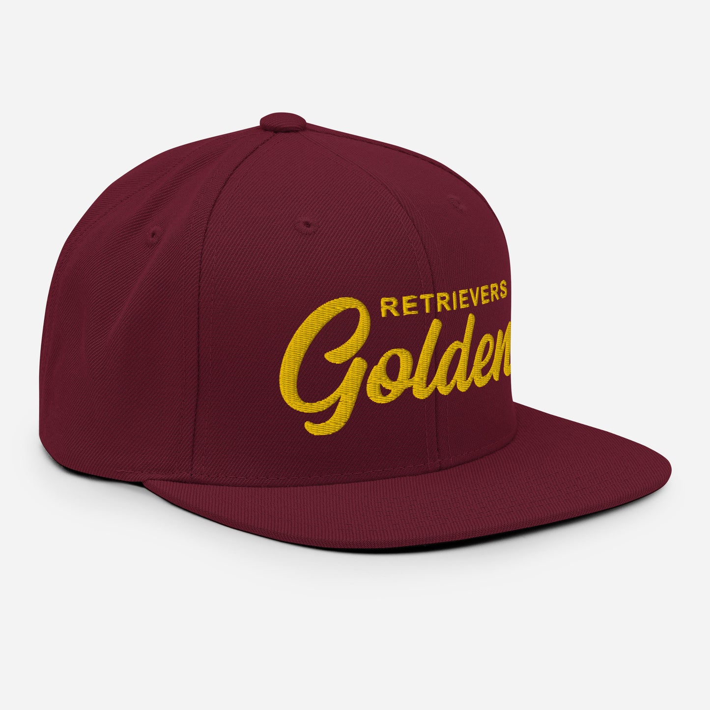 Golden RETRIEVERS Ver. 2 Retro Snapback, Embroidered Print