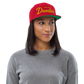 Golden Doodles Retro Snapback, Gold Embroidered Print