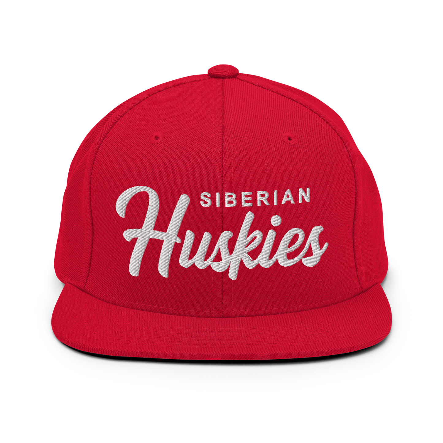 Siberian Huskies Retro Snapback, Embroidered Print