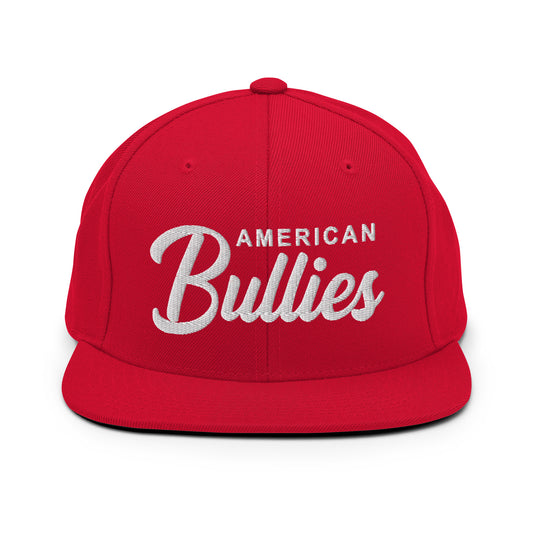 American Bullies Retro Snapback, Embroidered Print