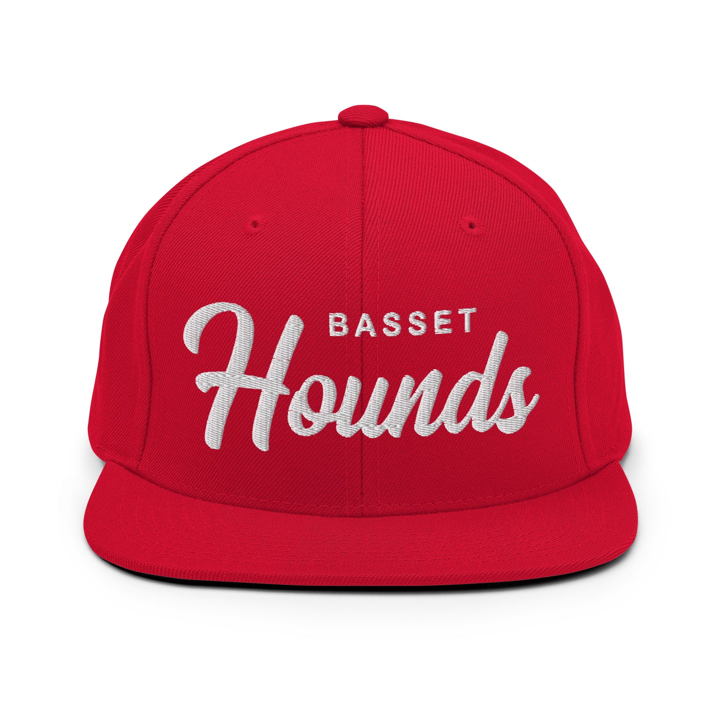 Basset Hounds Retro Snapback, Embroidered Print